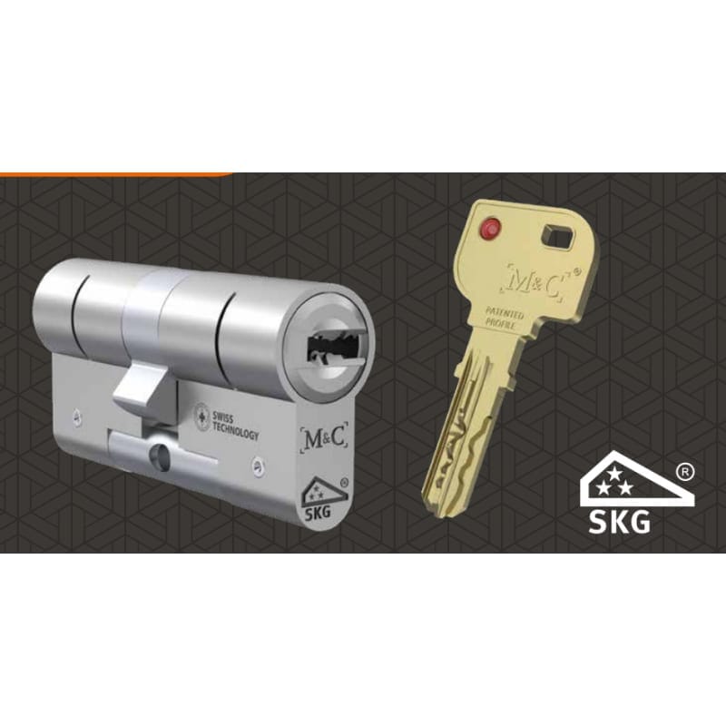 M&C high-security cylinder with SKG certification